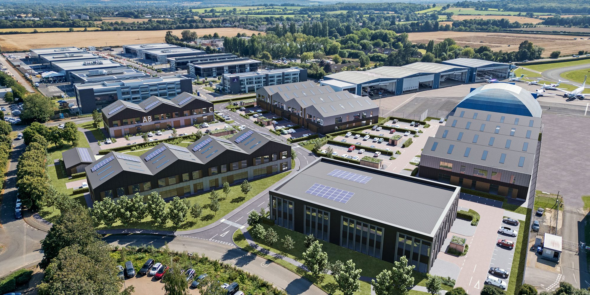 Oxford-Airport_Science-Park_View-1_HR AEROX Oxford - CGI Of Scheme